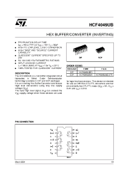 Datasheet HCF4049 manufacturer STMicroelectronics